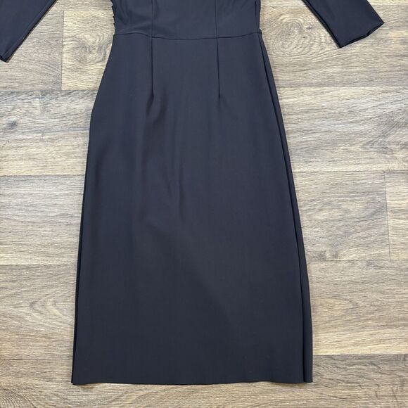 Chiara Boni La Petite Robe Florien Ruched Sheath Dress Women's 40 US 4 Black - Picture 13 of 13